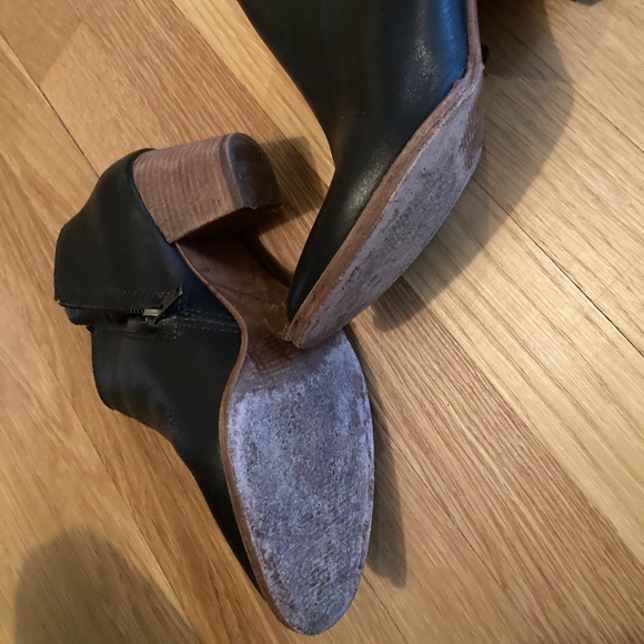Madewell black leather booties size 6,5 - Picture 2 of 4